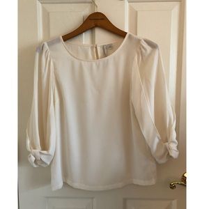 Lauren Conrad Cream Blouse